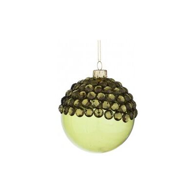 BIZZOTTO Weihnachtsglaskugel Green Jewel 10 Cm Weihnachtskugel BIZZOTTO Weihnachtsglaskugel Green Jewel 10 Cm Weihnachtskugel