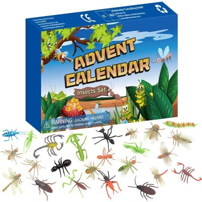 HEAT Weihnachtsbaumschmuck-set Mit Insektenmotiven, 24-tägiges Adventskalender-set, Kindergeschenk Für Drinnen, Party, Weihnachtsbaumdekoration HEAT Weihnachtsbaumschmuck-set Mit Insektenmotiven, 24-tägiges Adventskalender-set, Kindergeschenk Für Drinnen, Party, Weihnachtsbaumdekoration