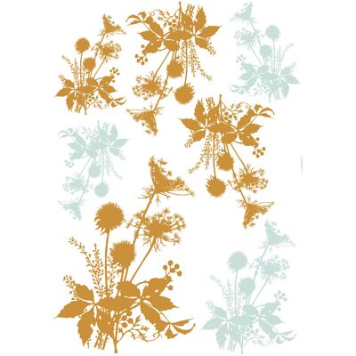 Komar Wandaufkleber - Wiesenblumen - 70 X 50 Cm - Selbstklebender Wandsticker - Klassischer Stil Komar Wandaufkleber - Wiesenblumen - 70 X 50 Cm - Selbstklebender Wandsticker - Klassischer Stil