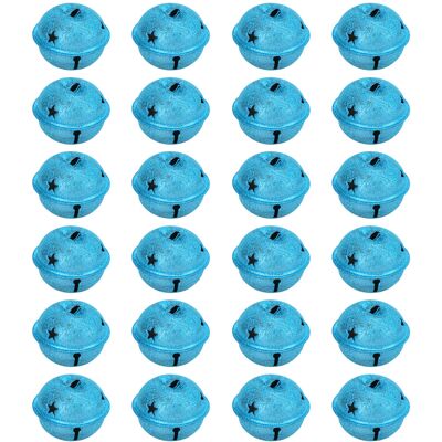 LEDE 24 Stück Mattierte Weihnachtsglocken, 40 Mm Große, Bemalte, Hohle Fünfzackige Sterne Aus Eisen, Diy-baumschmuck Ld40d16 LEDE 24 Stück Mattierte Weihnachtsglocken, 40 Mm Große, Bemalte, Hohle Fünfzackige Sterne Aus Eisen, Diy-baumschmuck Ld40d16