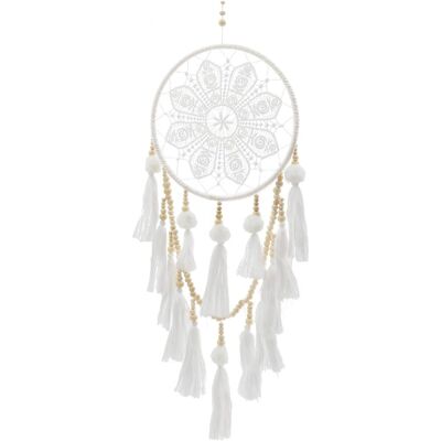 FLYDOSI Hübscher Traumfänger, Boho-traumfänger, Handgefertigt, Handgefertigte Pompon-wanddekoration, Dekoratives Ornament Für Zuhause FLYDOSI Hübscher Traumfänger, Boho-traumfänger, Handgefertigt, Handgefertigte Pompon-wanddekoration, Dekoratives Ornament Für Zuhause