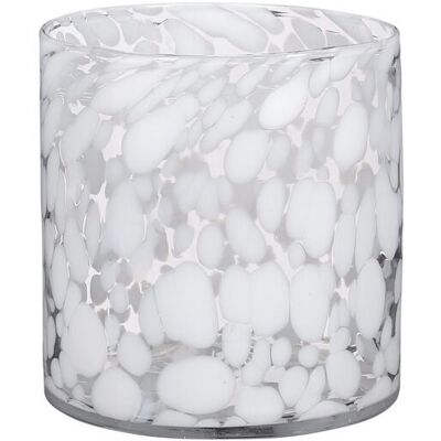 MICA DECORATIONS Mica Vase Cammy Zylinder Glas Weiß 14 X 14 Cm Deko-accessoires MICA DECORATIONS Mica Vase Cammy Zylinder Glas Weiß 14 X 14 Cm Deko-accessoires