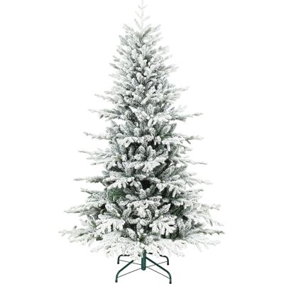 OEM Künstlicher Weihnachtsbaum, 180cm Christbaum Mit Schnee, 1815 Zweigen, Klappbarem Metallständer OEM Künstlicher Weihnachtsbaum, 180cm Christbaum Mit Schnee, 1815 Zweigen, Klappbarem Metallständer