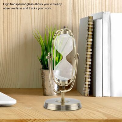 AUCO Drehbare Sanduhr Aus Transparentem Glas, Heimdekoration, Geschenk, Schreibtischornament 3 AUCO Drehbare Sanduhr Aus Transparentem Glas, Heimdekoration, Geschenk, Schreibtischornament 3