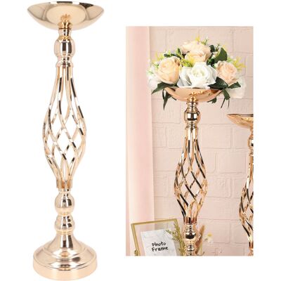 JUTE Tischkerzenständer, Schmiedeeiserne Vase, Kerzenständer Aus Gedrehtem Seil Für Den Mittelgang, Hochzeitsblumenvase, Hochzeitsaccessoire, Gold, Mittlere Größe JUTE Tischkerzenständer, Schmiedeeiserne Vase, Kerzenständer Aus Gedrehtem Seil Für Den Mittelgang, Hochzeitsblumenvase, Hochzeitsaccessoire, Gold, Mittlere Größe