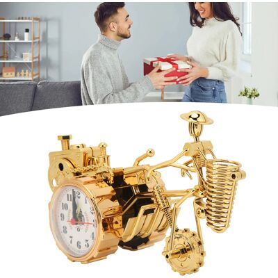 JUTE Kreativer Und Stylischer Traktor-wecker Für Zuhause, Ideales Geschenk Für Studenten, Schreibtischwecker Aus Kunststoff, Goldfarben JUTE Kreativer Und Stylischer Traktor-wecker Für Zuhause, Ideales Geschenk Für Studenten, Schreibtischwecker Aus Kunststoff, Goldfarben