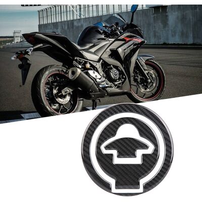 HEAT Aufkleber Mit Carbonfaser-emblem Zur Dekoration Von Yamaha-motorrädern, Schwarze Selbstklebende Emblemabdeckung, Individuelles Außenzubehör, 2-teiliges Set HEAT Aufkleber Mit Carbonfaser-emblem Zur Dekoration Von Yamaha-motorrädern, Schwarze Selbstklebende Emblemabdeckung, Individuelles Außenzubehör, 2-teiliges Set