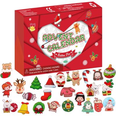 HEAT Adventskalender Mit 24 Tagen Countdown, Schublade, Weihnachtskalenderbox Gefüllt Mit Kleinen Geschenken, Countdown-weihnachtsdekoration, Geschenkbroschen-set HEAT Adventskalender Mit 24 Tagen Countdown, Schublade, Weihnachtskalenderbox Gefüllt Mit Kleinen Geschenken, Countdown-weihnachtsdekoration, Geschenkbroschen-set