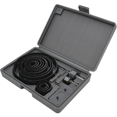 HEAT Lochsägen-set Aus Kohlenstoffstahl, Inklusive Bohrfutter Und Dichtung, Zum Schneiden Von Platten. HEAT Lochsägen-set Aus Kohlenstoffstahl, Inklusive Bohrfutter Und Dichtung, Zum Schneiden Von Platten.