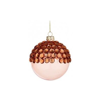 BIZZOTTO Weihnachtskugel Weihnachtskugel Aus Glas Lachs Jewel 8 Cm BIZZOTTO Weihnachtskugel Weihnachtskugel Aus Glas Lachs Jewel 8 Cm
