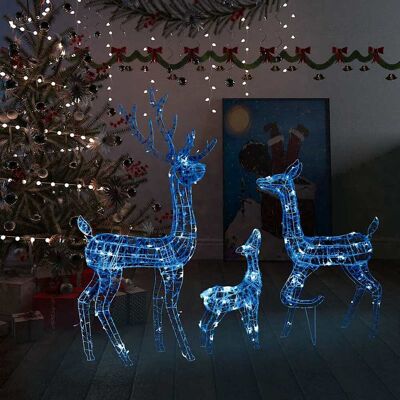 vidaXL Acryl Rentierfamilie Weihnachtsdekoration - Weihnachtsdekoration vidaXL Acryl Rentierfamilie Weihnachtsdekoration - Weihnachtsdekoration