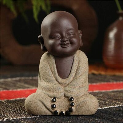 Minkurow Buddha-statuen Kleiner Mönch Farbe Sand Keramik Handwerk Figur Skulptur Fengshui Sandstein Desktop-dekoration, Skulptur Kunsthandwerk Dekoration Heimtextilien Ornamente C Minkurow Buddha-statuen Kleiner Mönch Farbe Sand Keramik Handwerk Figur Skulptur Fengshui Sandstein Desktop-dekoration, Skulptur Kunsthandwerk Dekoration Heimtextilien Ornamente C