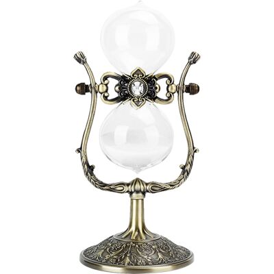 LEDE Vintage-sanduhr Aus Glas (15 Minuten), Gefüllt Mit Sand, Dekoration Fürs Arbeitszimmer, Handgefertigtes Schmuckstück, Geschenk LEDE Vintage-sanduhr Aus Glas (15 Minuten), Gefüllt Mit Sand, Dekoration Fürs Arbeitszimmer, Handgefertigtes Schmuckstück, Geschenk