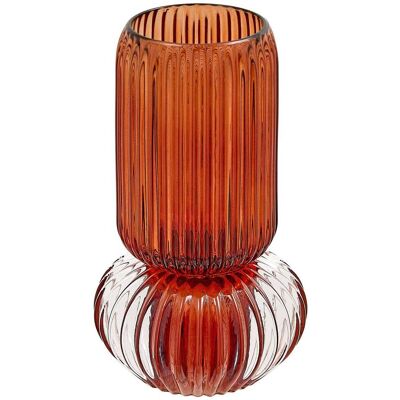 ATMOSPHERA Vase Loumi, H. 19 Cm - Orange ATMOSPHERA Vase Loumi, H. 19 Cm - Orange