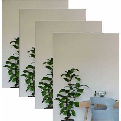Minkurow Spiegel Acryl Wandaufkleber - Ohne Glas - Zur Wanddekoration - 40 X 30 Cm Minkurow Spiegel Acryl Wandaufkleber - Ohne Glas - Zur Wanddekoration - 40 X 30 Cm