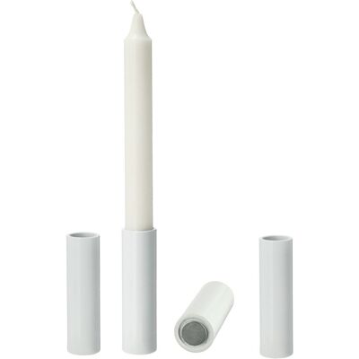 SPETEBO Magnet Stabkerzen Ständer 4er Set - Weiß / 10 Cm - Metall Tafelkerzen Festatgskerzen Halter Groß SPETEBO Magnet Stabkerzen Ständer 4er Set - Weiß / 10 Cm - Metall Tafelkerzen Festatgskerzen Halter Groß