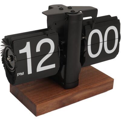 LEDE Automatische, Neigbare Digitaluhr, Batteriebetriebene Mechanische Uhr, Retro-stil In Schwarz, Dekoration Für Zuhause, Büro, Schlafzimmer LEDE Automatische, Neigbare Digitaluhr, Batteriebetriebene Mechanische Uhr, Retro-stil In Schwarz, Dekoration Für Zuhause, Büro, Schlafzimmer