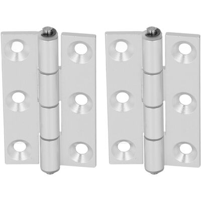 HEAT 2 Stück Flachscharniere, Klappscharniere Aus Aluminiumprofilen, Harzbuchsen, Achsen, Vierkant-türbeschläge HEAT 2 Stück Flachscharniere, Klappscharniere Aus Aluminiumprofilen, Harzbuchsen, Achsen, Vierkant-türbeschläge