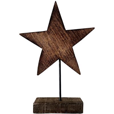 Mobili Rebecca - Rebecca Mobili Braun Holz Stern Mit Ständer Weihnachtsdekoration Mobili Rebecca - Rebecca Mobili Braun Holz Stern Mit Ständer Weihnachtsdekoration