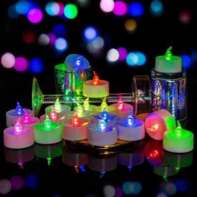 JUTE Led-kerzen Für Halloween, Partys Und Escape-room-atmosphäre – 12er-pack Mit Farbigem, Transparentem Wachs (halloween-/party-/escape-room-thema) JUTE Led-kerzen Für Halloween, Partys Und Escape-room-atmosphäre – 12er-pack Mit Farbigem, Transparentem Wachs (halloween-/party-/escape-room-thema)