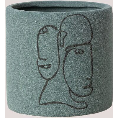 SKLUM Olaf A Grüner Vase - Keramik Deko, 13,5cm SKLUM Olaf A Grüner Vase - Keramik Deko, 13,5cm