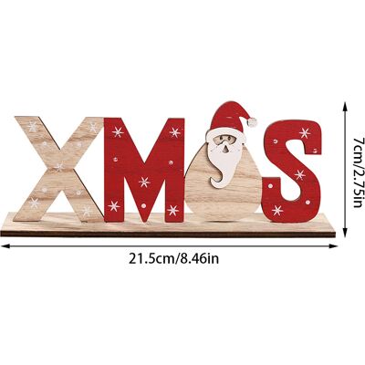 HEAT Weihnachtsdekoration Aus Holz: Weihnachtsmann, Schneemann, Schneeflocken, Dekorative Buchstaben Für Tisch Und Party. HEAT Weihnachtsdekoration Aus Holz: Weihnachtsmann, Schneemann, Schneeflocken, Dekorative Buchstaben Für Tisch Und Party.