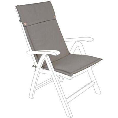 Bizzotto - Hochlehniges Liegestuhlkissen Mit Wasserabweisendem Stoff Für Den Innen- Und Außenbereich -choco / Kit Mit 2 Stück Bizzotto - Hochlehniges Liegestuhlkissen Mit Wasserabweisendem Stoff Für Den Innen- Und Außenbereich -choco / Kit Mit 2 Stück