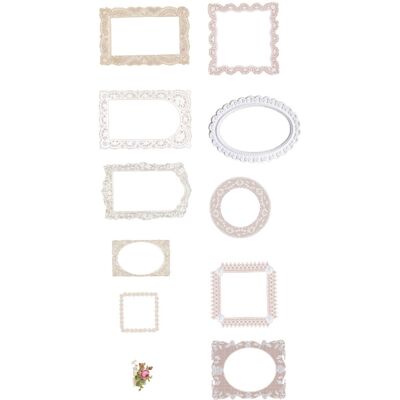 LEDE 20er-packung Retro-pet-spiegelrahmen-aufkleber, Selbstklebende Dekorationen Für Diy-projekte, Scrapbooking, Fotoalben, 3 Verschiedene Designs, Bastelaufkleber LEDE 20er-packung Retro-pet-spiegelrahmen-aufkleber, Selbstklebende Dekorationen Für Diy-projekte, Scrapbooking, Fotoalben, 3 Verschiedene Designs, Bastelaufkleber