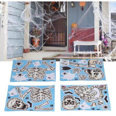 JUTE Neue Deko-aufkleber Für Halloween 2021, Amazon-totenkopf-aufkleber, Halloween-luftballons, Vogelscheuchen-aufkleber, Aufkleber Mit Statischer Aufladung JUTE Neue Deko-aufkleber Für Halloween 2021, Amazon-totenkopf-aufkleber, Halloween-luftballons, Vogelscheuchen-aufkleber, Aufkleber Mit Statischer Aufladung