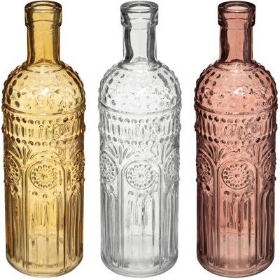 ATMOSPHERA Set Aus 3 Flaschen Folk - Glas ATMOSPHERA Set Aus 3 Flaschen Folk - Glas
