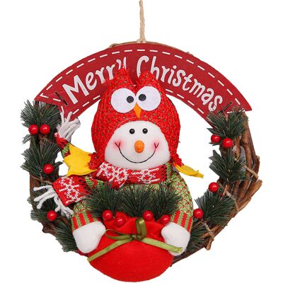JUTE Weihnachtskränze Aus Rattan Für Türen, Schneemann-dekorationen Aus Rattan, Weihnachtsdekorationen JUTE Weihnachtskränze Aus Rattan Für Türen, Schneemann-dekorationen Aus Rattan, Weihnachtsdekorationen