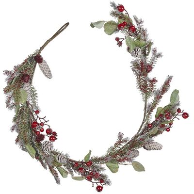 Beliani Weihnachtsgirlande - Rot und Grün 150cm Beliani Weihnachtsgirlande - Rot und Grün 150cm