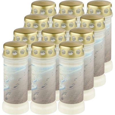 OEM Bolsius Fluted Candle Beach Laterne Mit Metalldeckel, 70 Stunden, 12 Stück OEM Bolsius Fluted Candle Beach Laterne Mit Metalldeckel, 70 Stunden, 12 Stück