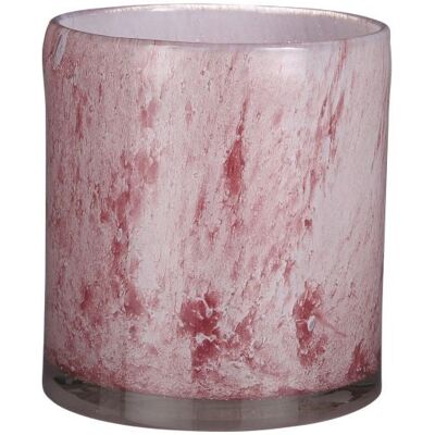 Mica Decorations - Mica Glas Vase Estelle Zylinder Hellrosa, 18,5 X 17 Cm Deko-accessoires Mica Decorations - Mica Glas Vase Estelle Zylinder Hellrosa, 18,5 X 17 Cm Deko-accessoires