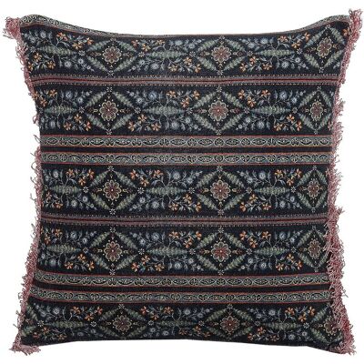Beliani Dekokissen Mehrfarbig Samt Fransen Blumenmuster Modern Glamour Dekor Beliani Dekokissen Mehrfarbig Samt Fransen Blumenmuster Modern Glamour Dekor
