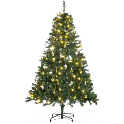 OEM Künstlicher Weihnachtsbaum 180 Cm Künstlich Tannenbaum Mit Led Beleuchtung, Kugeln, Christbaum Mit 745 Spitzen, Weihnachtsdeko Inkl. Metallständer Für Drinnen OEM Künstlicher Weihnachtsbaum 180 Cm Künstlich Tannenbaum Mit Led Beleuchtung, Kugeln, Christbaum Mit 745 Spitzen, Weihnachtsdeko Inkl. Metallständer Für Drinnen