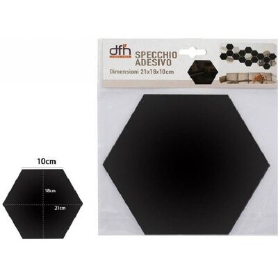 Trade Shop Traesio - Trade Shop - 2pz Adesivo Exagonal Mural Verwaltung Casa 21x18cm 70877 Nero - Trade Shop Traesio - Trade Shop - 2pz Adesivo Exagonal Mural Verwaltung Casa 21x18cm 70877 Nero -