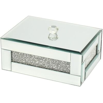Signes Grimalt Schmuckkasten - Glas Aufbewahrungsbox - 9x15x20cm Signes Grimalt Schmuckkasten - Glas Aufbewahrungsbox - 9x15x20cm