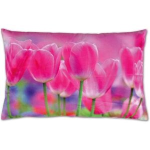 Bestlivings - Dekokissen mit Fotodruck ca. 40x60cm, Flauschig weich, in weiteren Motiven verfügbar ( Design: tulpen ) - Tulpen