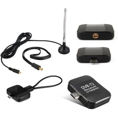 TRADE SHOP TRAESIO Trade Shop - Digitaler Terrestricher Receiver Dvb-t2 Für Android Tablet Smartphone Micro-usb Tv - TRADE SHOP TRAESIO Trade Shop - Digitaler Terrestricher Receiver Dvb-t2 Für Android Tablet Smartphone Micro-usb Tv -