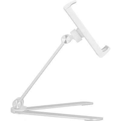 HEAT Faltbarer Tablet-ständer, 360° + 180° Drehbar, Aus Aluminiumlegierung, Für Tablets Von 4 Bis 12 Zoll Und Smartphones Von 4 Bis 7 Zoll HEAT Faltbarer Tablet-ständer, 360° + 180° Drehbar, Aus Aluminiumlegierung, Für Tablets Von 4 Bis 12 Zoll Und Smartphones Von 4 Bis 7 Zoll