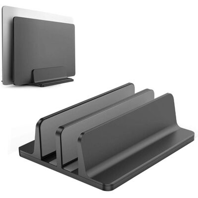 Minkurow Aluminium-laptop-ständer, Verstellbar, Platzsparend, Vertikaler Ständer Für Macbook Pro/air, Notebook Und Samsung Tablet Ultrabook, Lenovo Und Andere (schwarz) Minkurow Aluminium-laptop-ständer, Verstellbar, Platzsparend, Vertikaler Ständer Für Macbook Pro/air, Notebook Und Samsung Tablet Ultrabook, Lenovo Und Andere (schwarz)