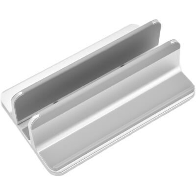 HEAT 2-dock-laptopständer Für Homeoffice/desktop, Verstellbare Vertikale Tablet-aufbewahrung, Organizer, Silber HEAT 2-dock-laptopständer Für Homeoffice/desktop, Verstellbare Vertikale Tablet-aufbewahrung, Organizer, Silber