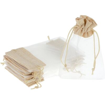OEM 10 Organzabeutel (ca. 15 X 10 Cm) – Kleine Beutel Zum Befüllen – Jutebeutel – Schmuckbeutel Für Valentinstag, Hochzeit, Geburtstag, Süßigkeiten OEM 10 Organzabeutel (ca. 15 X 10 Cm) – Kleine Beutel Zum Befüllen – Jutebeutel – Schmuckbeutel Für Valentinstag, Hochzeit, Geburtstag, Süßigkeiten