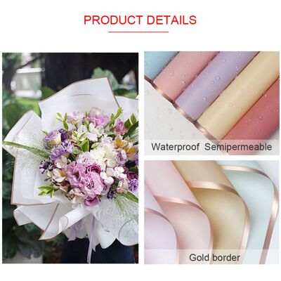 HEAT 20 Blatt Wasserfestes Geschenkpapier Mit Blumenmuster, Geeignet Für Frische Blumensträuße Und Geschenkverpackungen HEAT 20 Blatt Wasserfestes Geschenkpapier Mit Blumenmuster, Geeignet Für Frische Blumensträuße Und Geschenkverpackungen