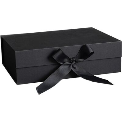 OEM Geschenkbox Mit Schleife, Deckel, Geschenkpapier, Magnetbox Für Hochzeit, Geburtstag, Weihnachten, Jubiläum (schwarz, 23 X 17 X 7 Cm) OEM Geschenkbox Mit Schleife, Deckel, Geschenkpapier, Magnetbox Für Hochzeit, Geburtstag, Weihnachten, Jubiläum (schwarz, 23 X 17 X 7 Cm)