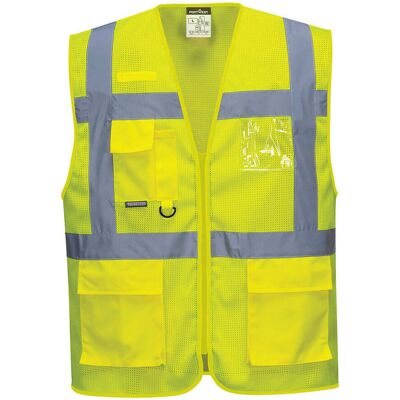 Portwest Warn-meshweste Athen Executive, Leuchtgelb, En Iso 20471, 100% Pl, Gr. M Portwest Warn-meshweste Athen Executive, Leuchtgelb, En Iso 20471, 100% Pl, Gr. M