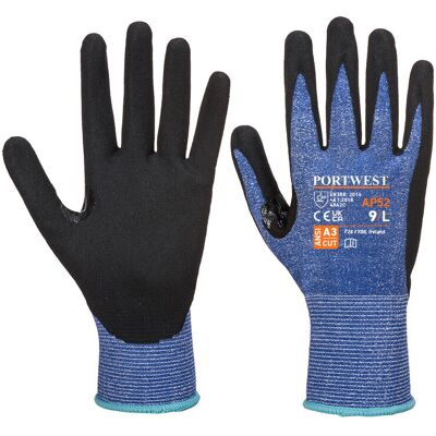 Gant Dexti Cut Ultra Schnittschutz C Farbe: Blau/schwarz Größe M - Portwest Gant Dexti Cut Ultra Schnittschutz C Farbe: Blau/schwarz Größe M - Portwest