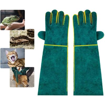 GROOFOO Tierbissfeste Handschuhe, Vielseitige Lederarbeitshandschuhe Zum Schweißen, Gärtnern Oder Umgang Mit Hunden/katzen/vögeln/eidechsen/falken/reptilien (45 Cm) GROOFOO Tierbissfeste Handschuhe, Vielseitige Lederarbeitshandschuhe Zum Schweißen, Gärtnern Oder Umgang Mit Hunden/katzen/vögeln/eidechsen/falken/reptilien (45 Cm)