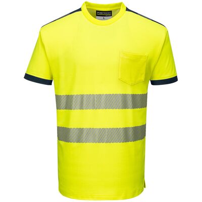 T-shirt Hv Pw3 Couleur : Jaune/marine Taille Xxxl - Portwest T-shirt Hv Pw3 Couleur : Jaune/marine Taille Xxxl - Portwest